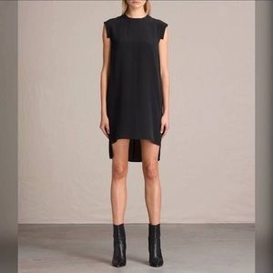 Allsaints dress in dark burgundy/purple